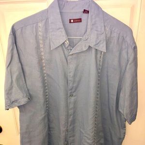 XXL CENTRO button down shirt Linen/Cotton